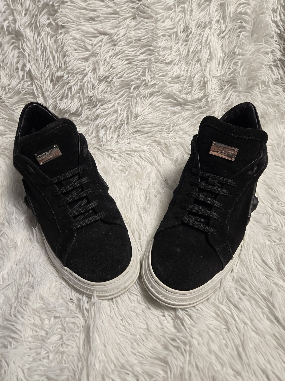 LO-TOP SNEAKERS PHANTOM KICK$ LEATHER HEXAGON ICONIC PLEIN